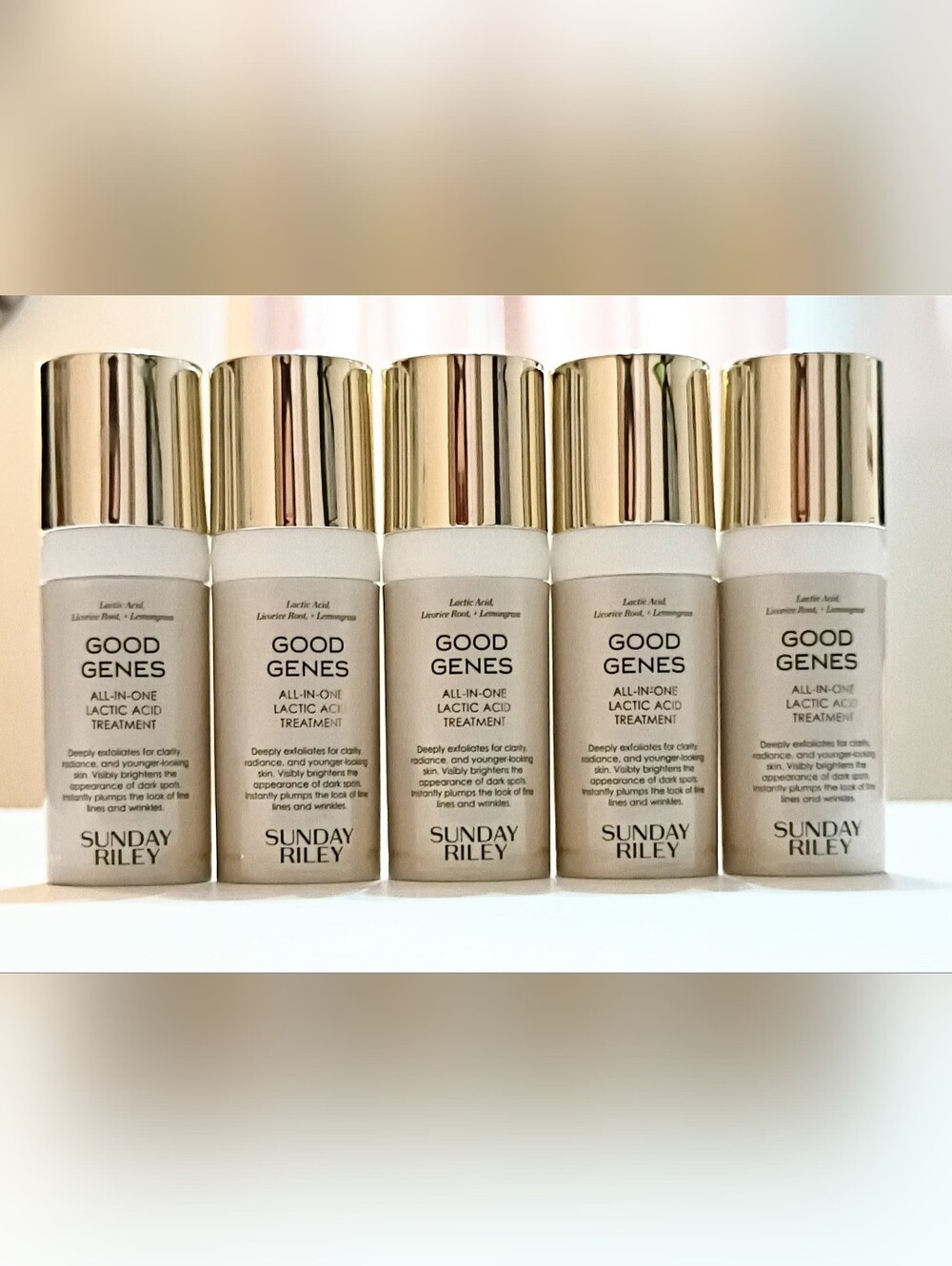 Sunday Riley Good Genes Lactic Acid Treatment Travel Size 8 mL x5 (1.35 oz Total